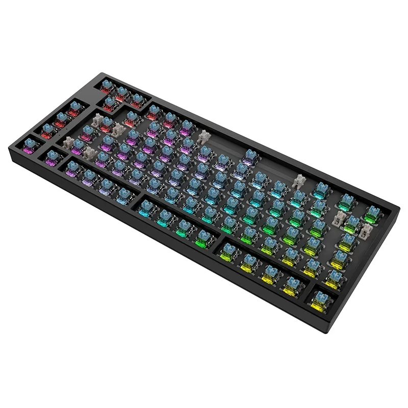 Cnc 82 tasten oem mechanische tastatur kunststoff kompakt rgb licht pc computer laptop schalter teclado clavier tastatur gaming tastatur