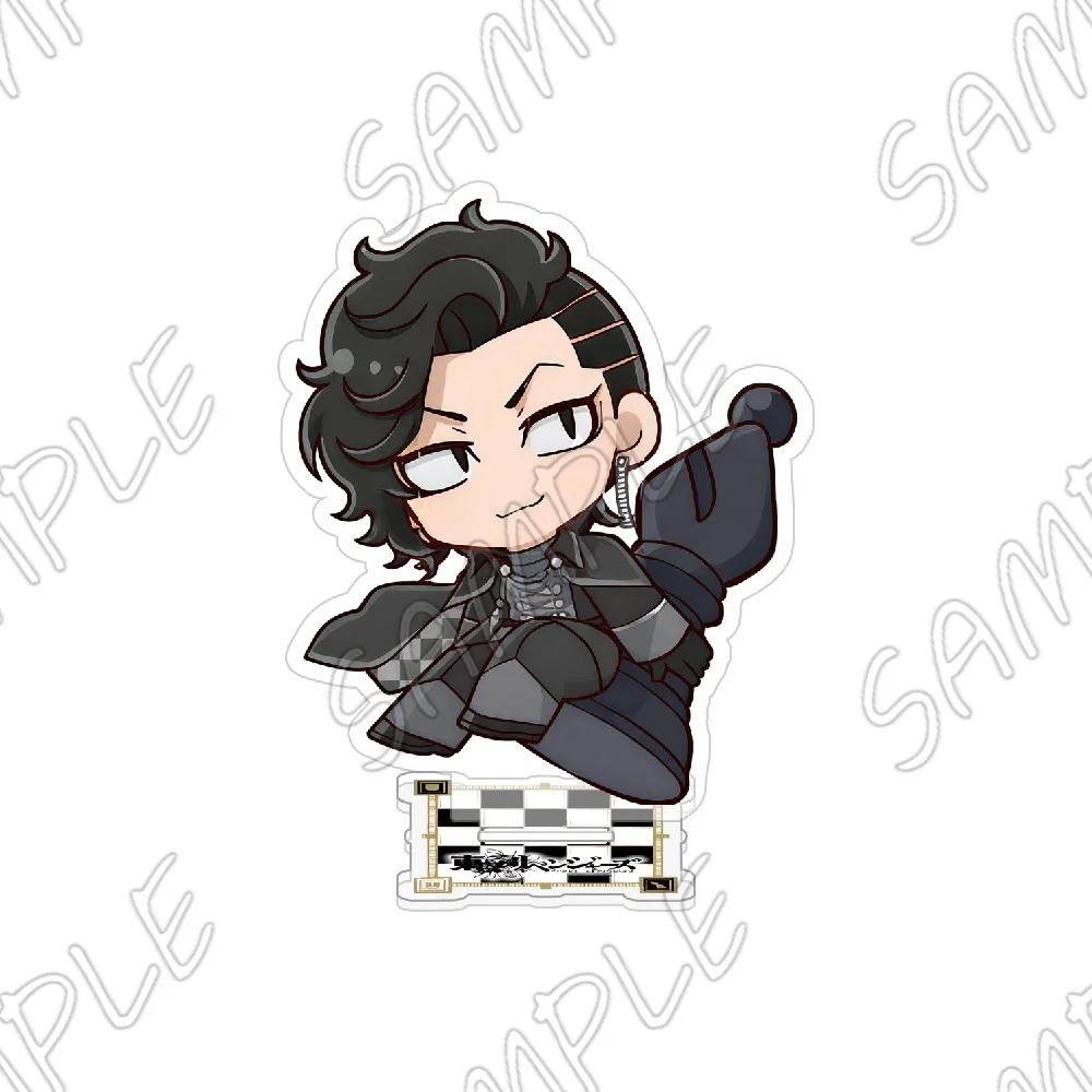 Tokyo Revengers Anime Acrylic Stand 10cm Figure Chess Ver Chibi Mikey Draken Chifuyu Baji Desk Decor Gift Keychain view 5