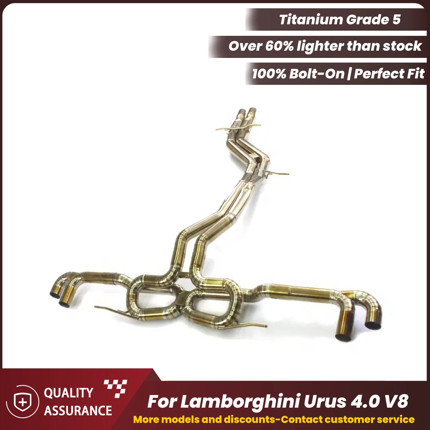 

Valved Sport Sound ECCF TItanium Catback Exhaust For Lamborghini Urus 4.0 V8 High Performance System