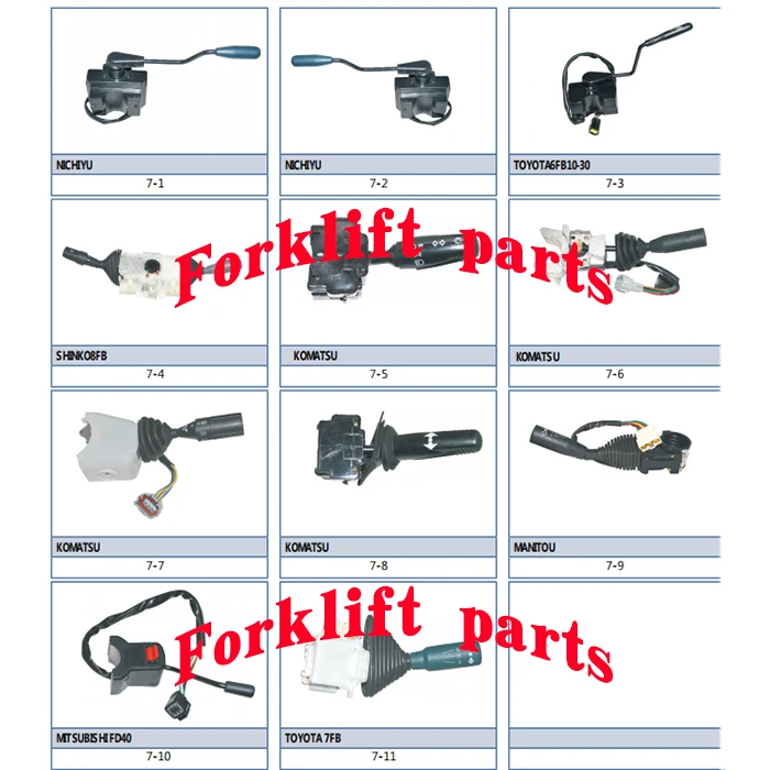 Forklift parts For  NICHIYU Mitsubishi FB10/30-72/75 key ignition switch OEM 70001-33650