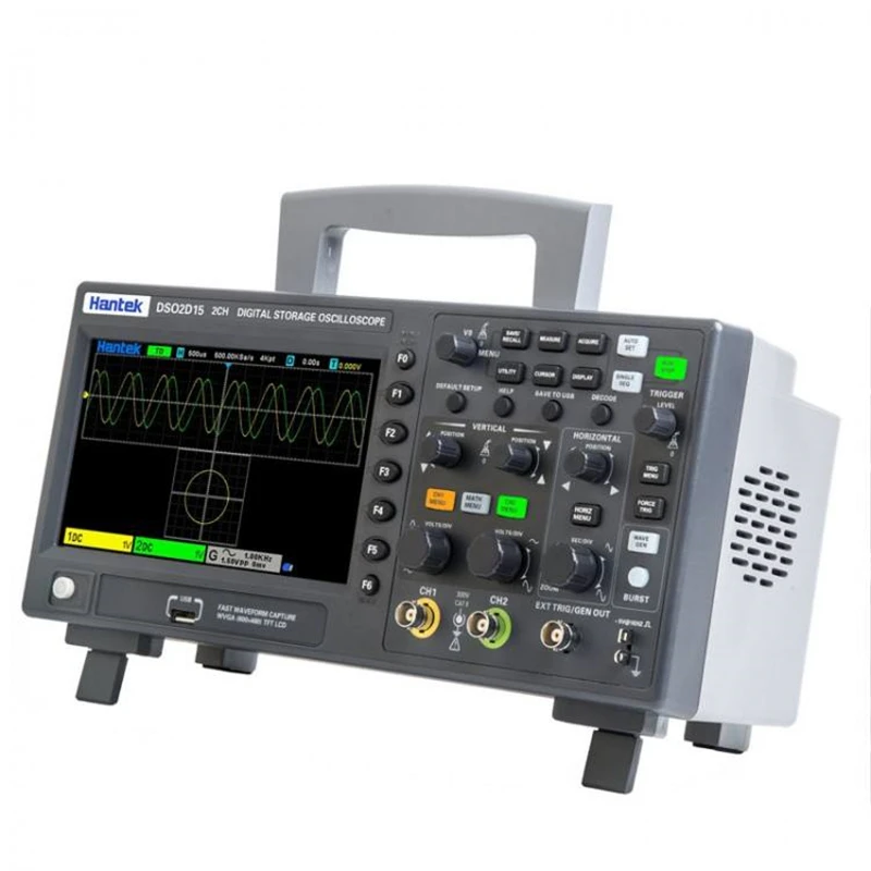 DSO2D15 2 Channel 150MHz 1GSa/S Digital Storage Oscilloscope With 1CH AWG Signal Generator