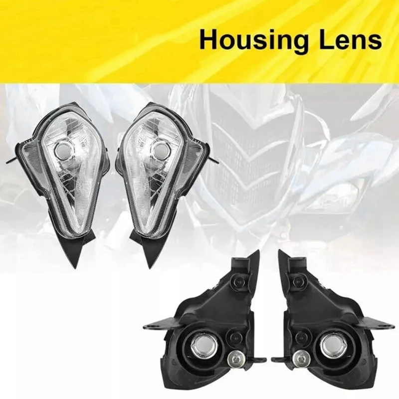 

1Pair Motorcycle LH & RH Headlights Assemblies For YAMAHA YFZ 450 RAPTOR YFM 250 350 700 2006-2022 5TG841100300