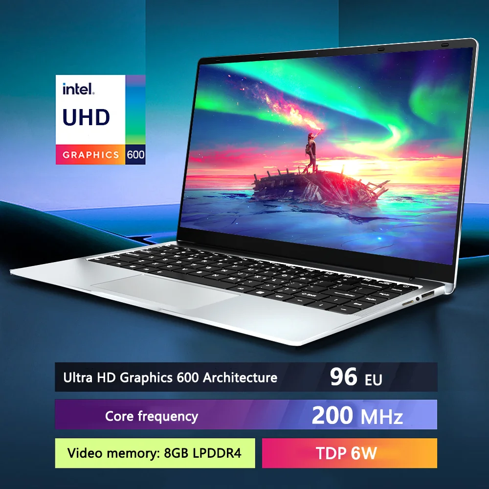 แล็ปท็อปขนาด 14 นิ้ว Intel Celeron N4120 IPS Full HD 8G DDR4 RAM 256GB SSD Windows 11 สํานักงานการเรียนรู้โน้ตบุ๊คแบบพกพา PC