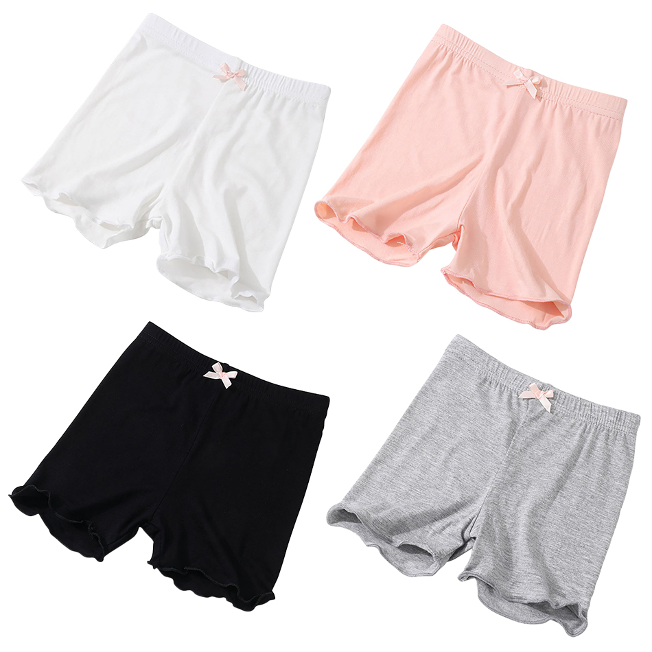 Girls Summer Fashionable and Cute Solid Modal Safety Pants Girls Soft Breathable Safe Leggings Girls Dance Training Safety Pants