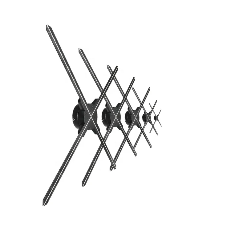 

2 Blade 65Cm Led Fan 3D Holographic Display Wifi Control Advertising 3D Big Led Fan