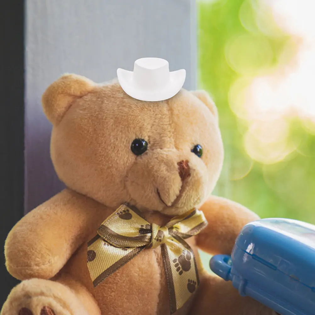 

10 шт. миниатюрных ковбойских шляп, аксессуары для ковбойских шляп в западном стиле, миниатюрные ковбойские шляпки, украшения для вечеринок