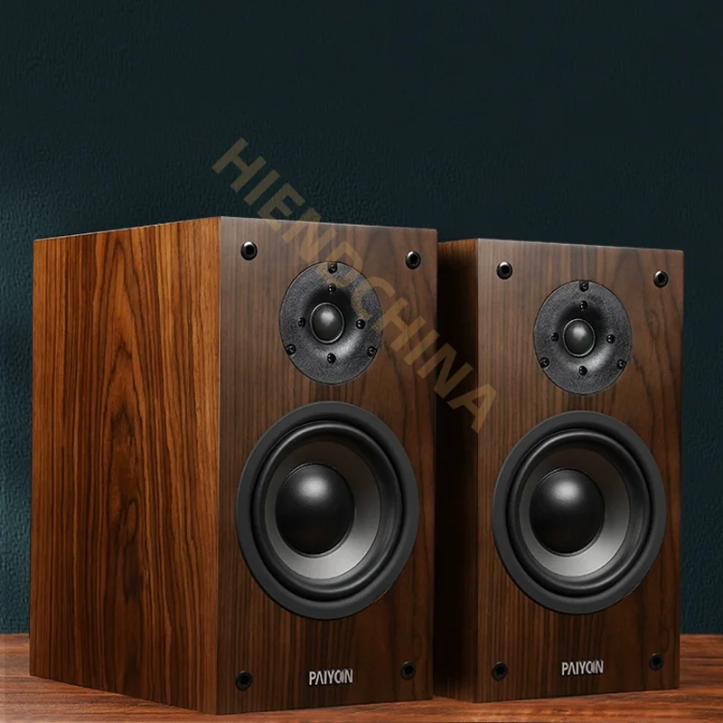 PY-01 Altoparlanti da scaffale passivi 2.0 Sistema audio domestico in legno da 6,5 pollici ad alta fedeltà per uso audiofilo