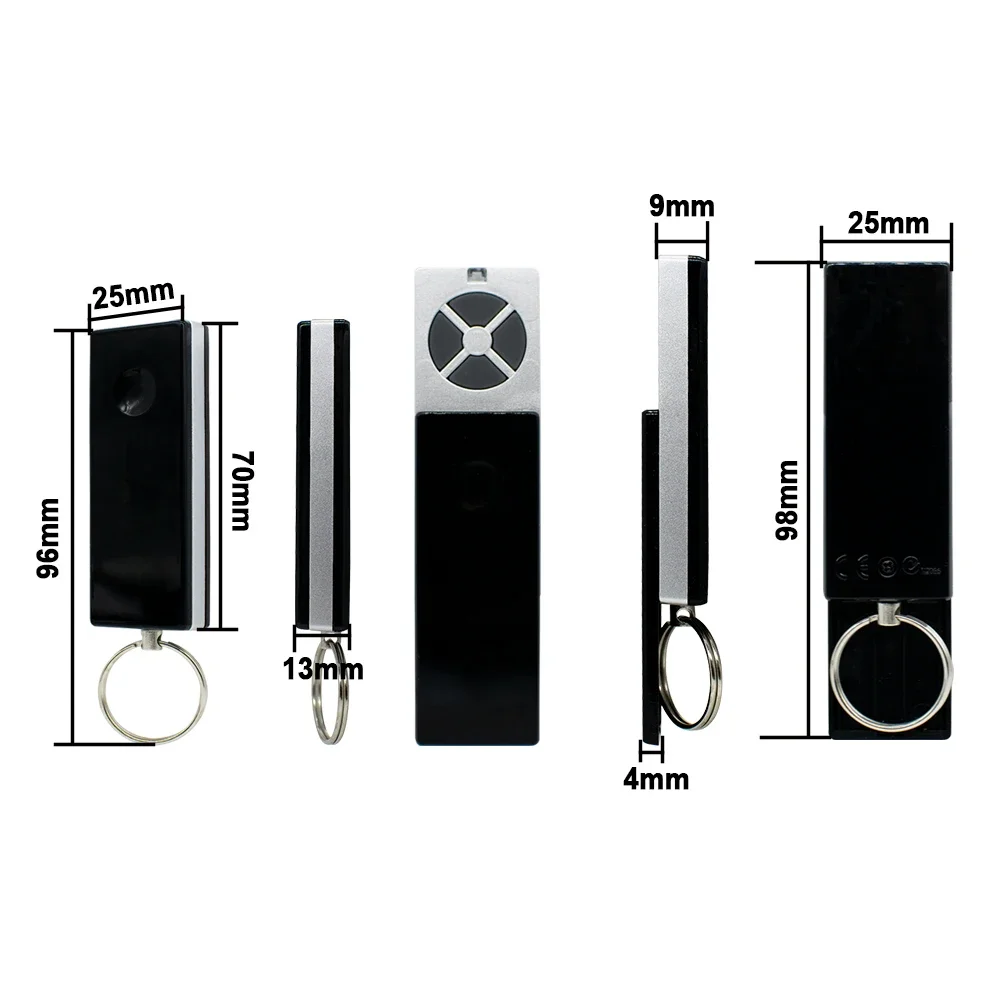 Kode Bergulir Remote Control 433MHz Kompatibel dengan TX2EVS TX4EVS TX4UNIS TX4UNI TX2EV Pembuka Pintu Garasi Jangkauan Diperpanjang