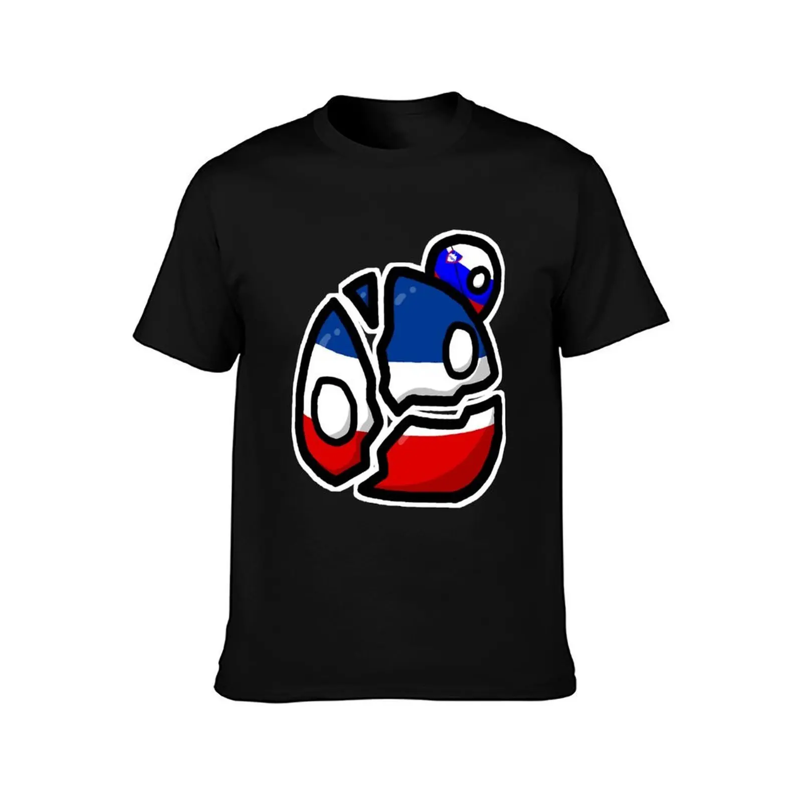 Yugoslavia countryball collapsing and slovenia countryball leaving - polandball countryball usball h T-Shirt, Unisex Men Women