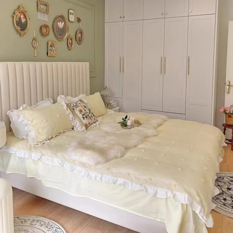 

Design Princess European Bed, Luxury Full Home Aesthetics, French Double Bed Quality Full Body