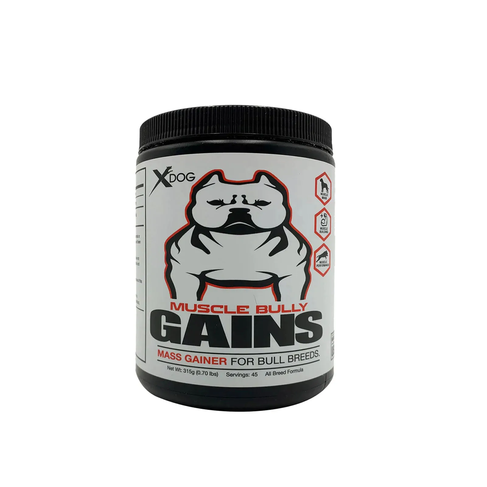 MUSCLE BULLY GAINS MASS GAINER for Dogs Healthy 315g (0.70 Ibs)