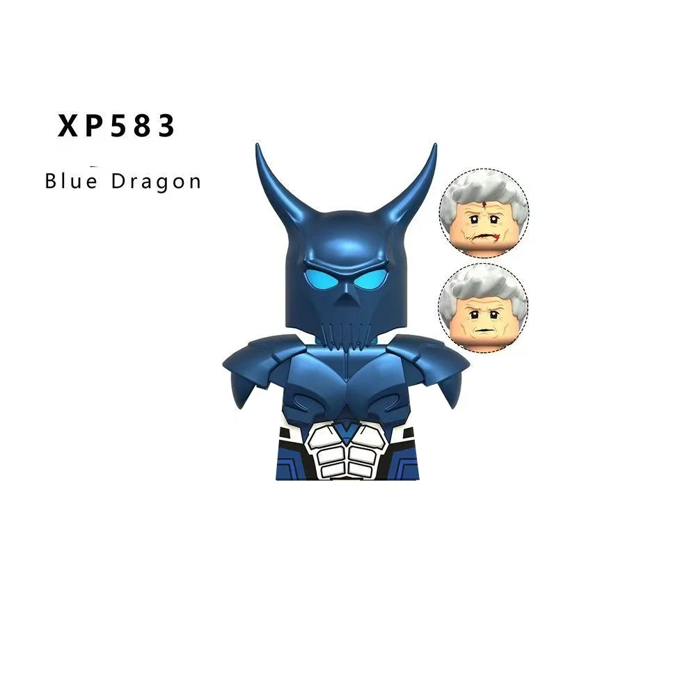 SuicideSquad Peacemaker Blue Dragon White Dragon Bloody soldier Vigilante Mini Building Blocks Movable Joints Kids Toys - view 2