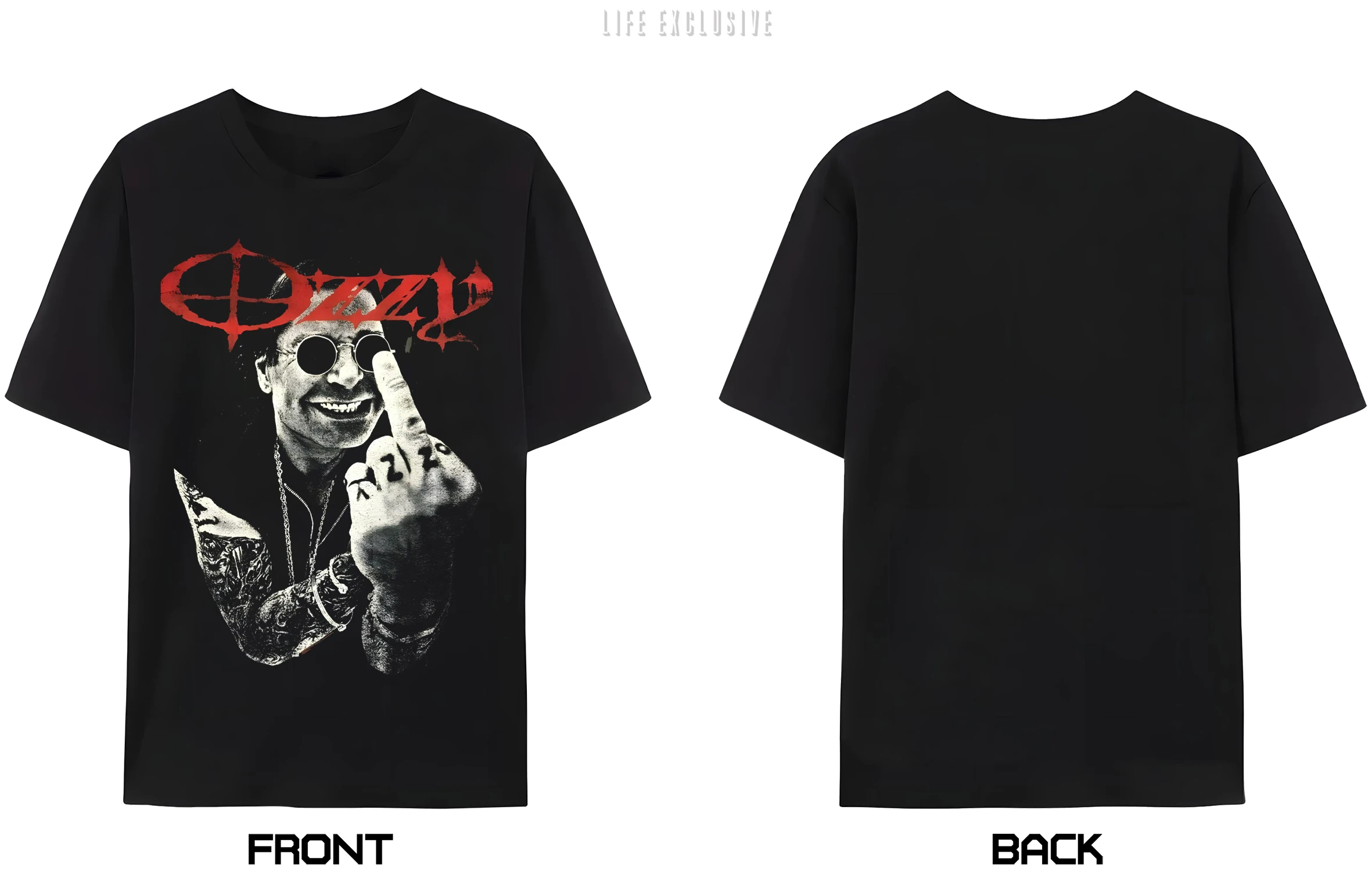 

LE OZZY OSBOURNE, Osborne Blues Rock Band Earth Short Sleeve T Shirt High Quality Men Women Tops