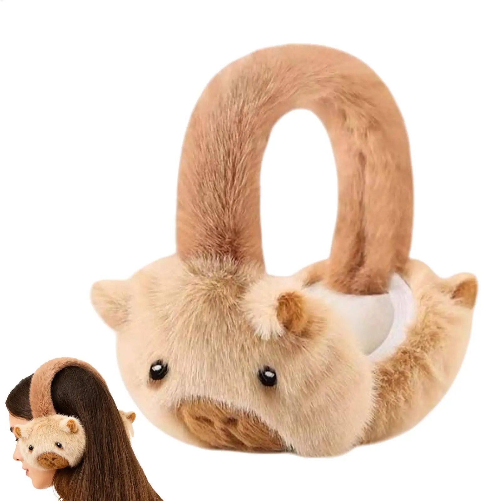 Ear Muffs soft Plush Ear Warmer Winter Warm Earmuffs Fashion Ear Cover Outdoor Cold Protection Ear-Muffs Folding Earflap