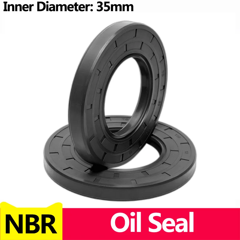 

NBR Framework Oil Seal TC Nitrile Rubber Cover Double Lip with Spring for Bearing Shaft,ID*OD*THK 35x85x10