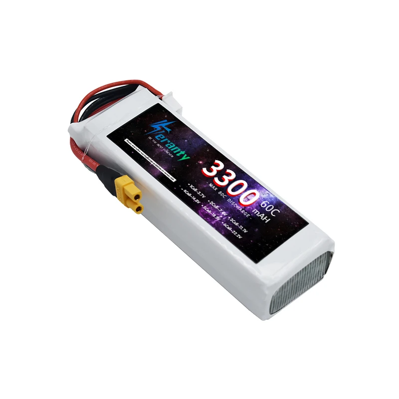 TERANTY 3300MAH 2S 3S 4S 6S 60C Lipo Battery For RC Car Drone Quadcopter Boat 7.4V 11.1V 14.8V 22.2V 2PCS Rechargeable Battery