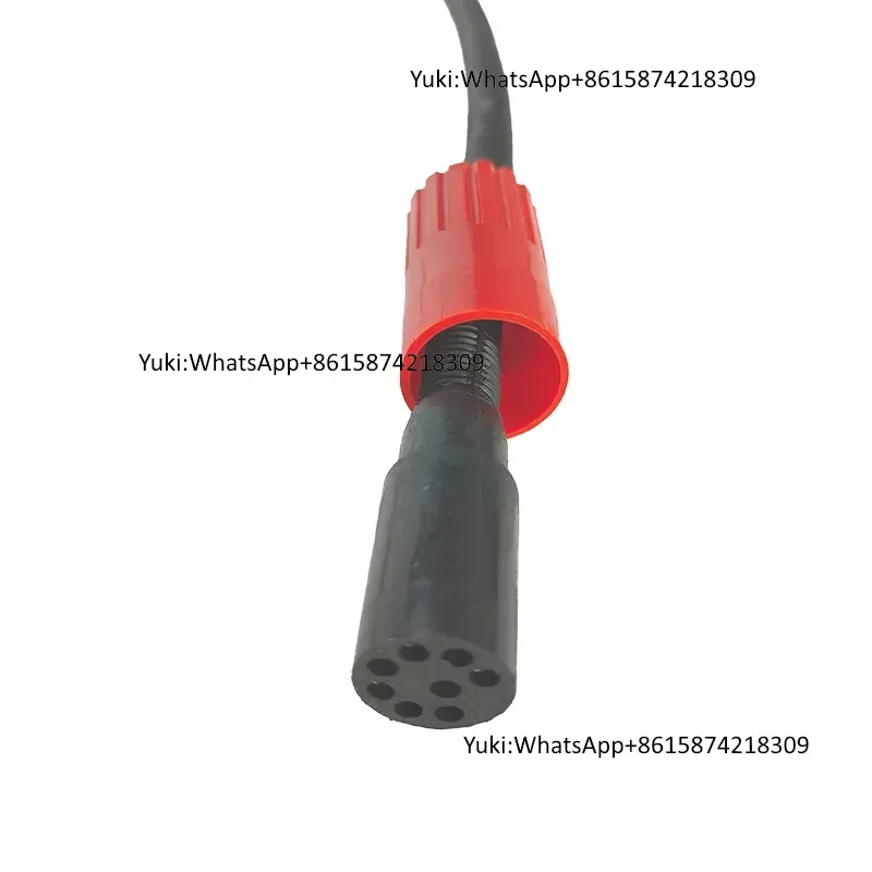 Heavy-Duty 8-Core Male & Female Rov Underwater Connector, 0.6m