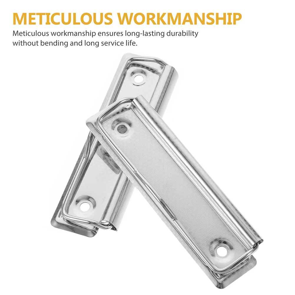 

6Pcs Office Paper Clips Aluminum Clipboard Mount Clamps for Writing Boards File Folders School Stationery Supplies Holder