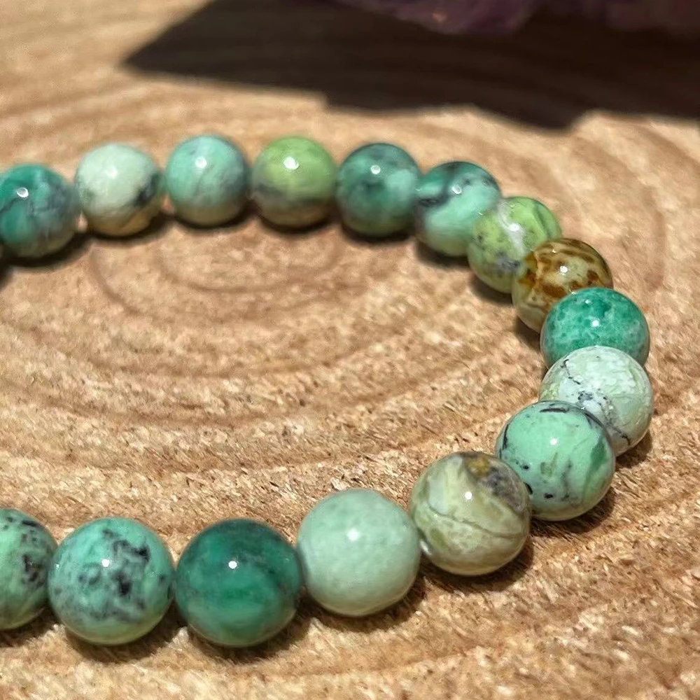 MG1819 8 MM AAA Grade Phoenix Turquoise Gemstone Bracelet Womens Natural Stone Beaded Essential Oils Energy Jewelry