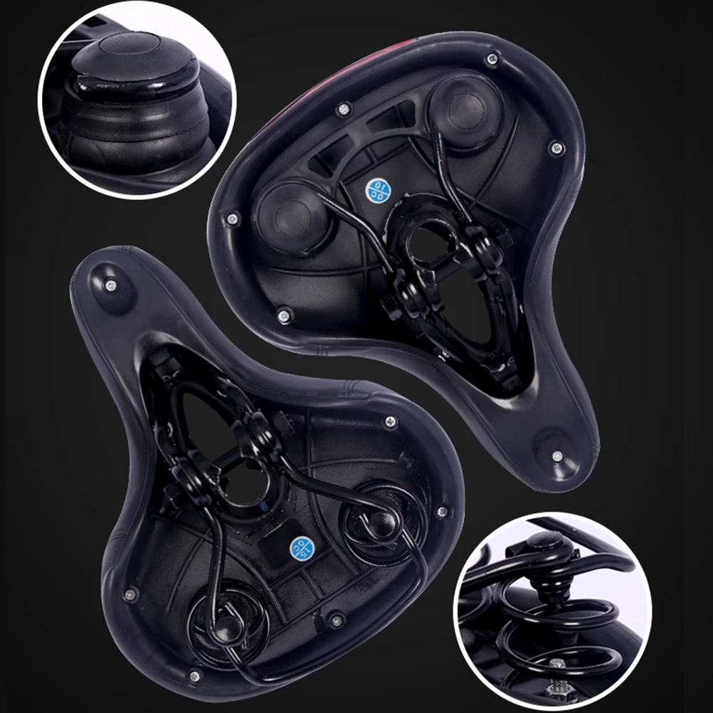 Hollow-Out Bike Saddle Thicken Seat Cushion Simple Design Maximum Firmness for Outdoor Cycling Hollow-Out Bike Saddle