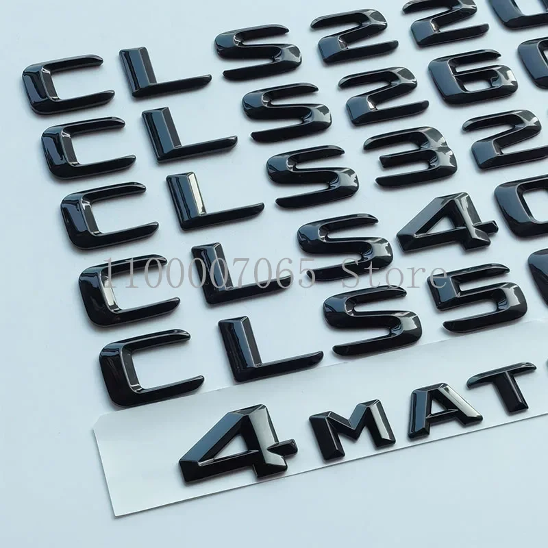 2015 Glossy Black Letters CLS220 CLS260 CLS320 CLS400 CLS500 4Matic Emblem for C218 Car Trunk Nameplate Sticker