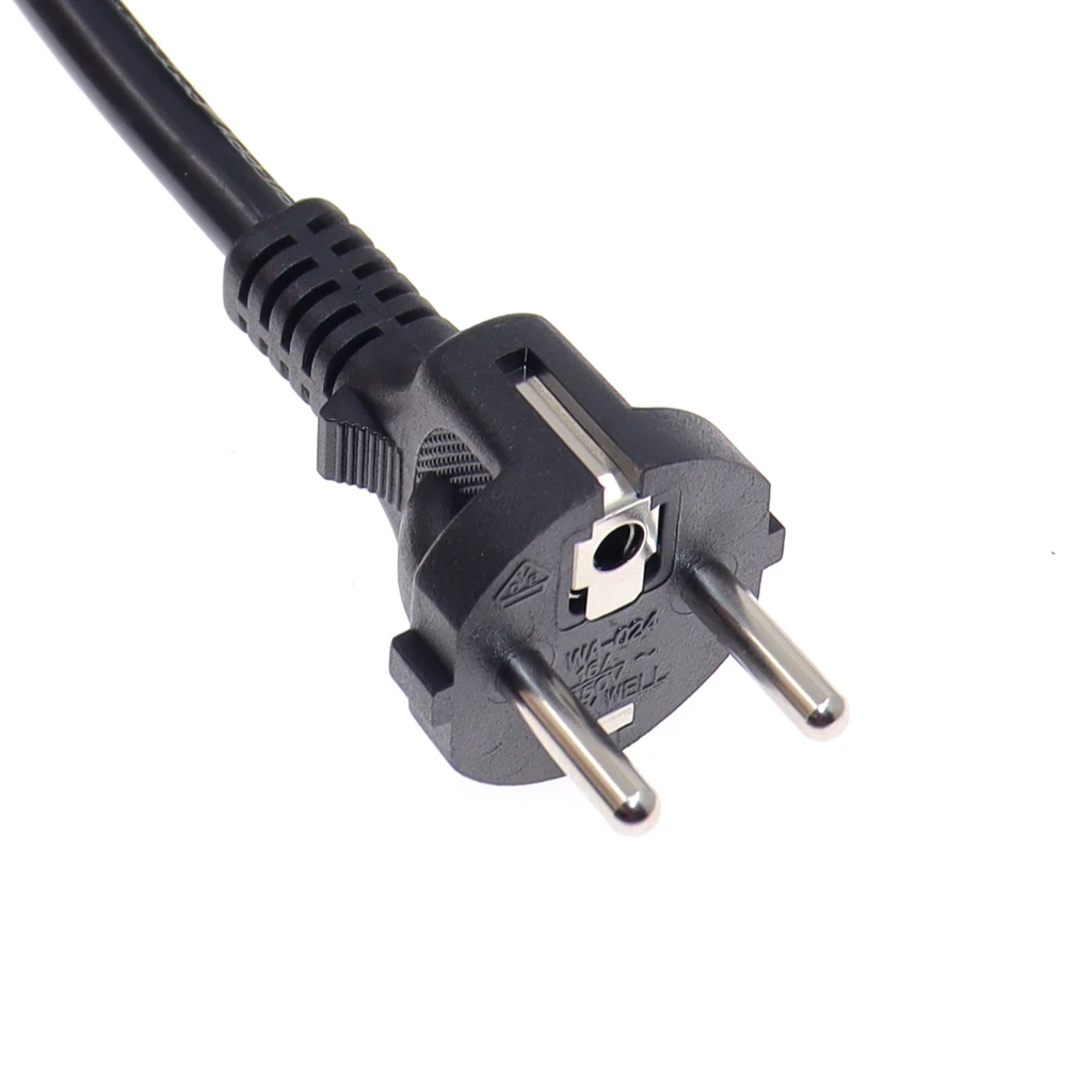 Right Angle C19 to Europe plug Power Cable for Server/PDU, Connected To C20 AC Power Cable Schuko Adapter L-shaped Lead Cord