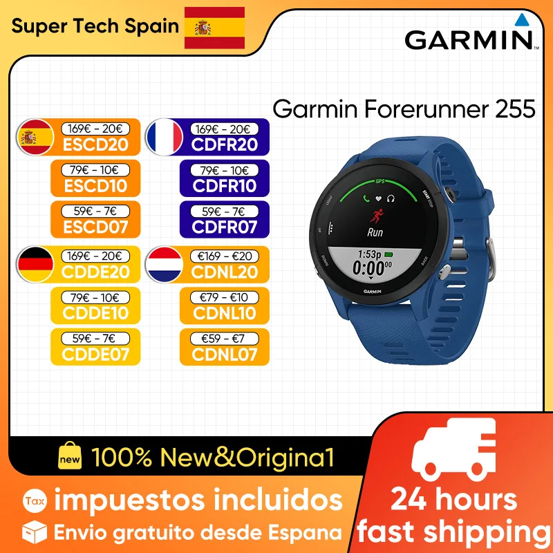 Neue Garmin Vorläufer 1.3 Sport Smartwatch 46mm ''Farbbild schirm 14 Tage Akkulaufzeit 4GB RAM NFC