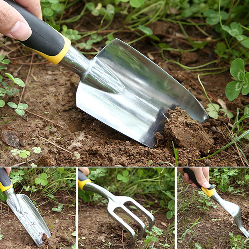 Garden Tool Hand Trowel Rake Cultivator Weeder Tools With Ergonomic Handle Garden Lawn Farmland Transplant Gardening Bonsai Tool