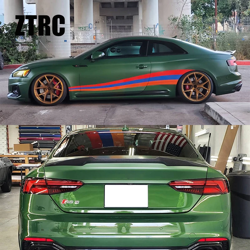 

For AUDI A5 S5 RS5 B9 Coupe 2Door M4 Style Carbon fiber Rear Spoiler Trunk wing 2016-2024