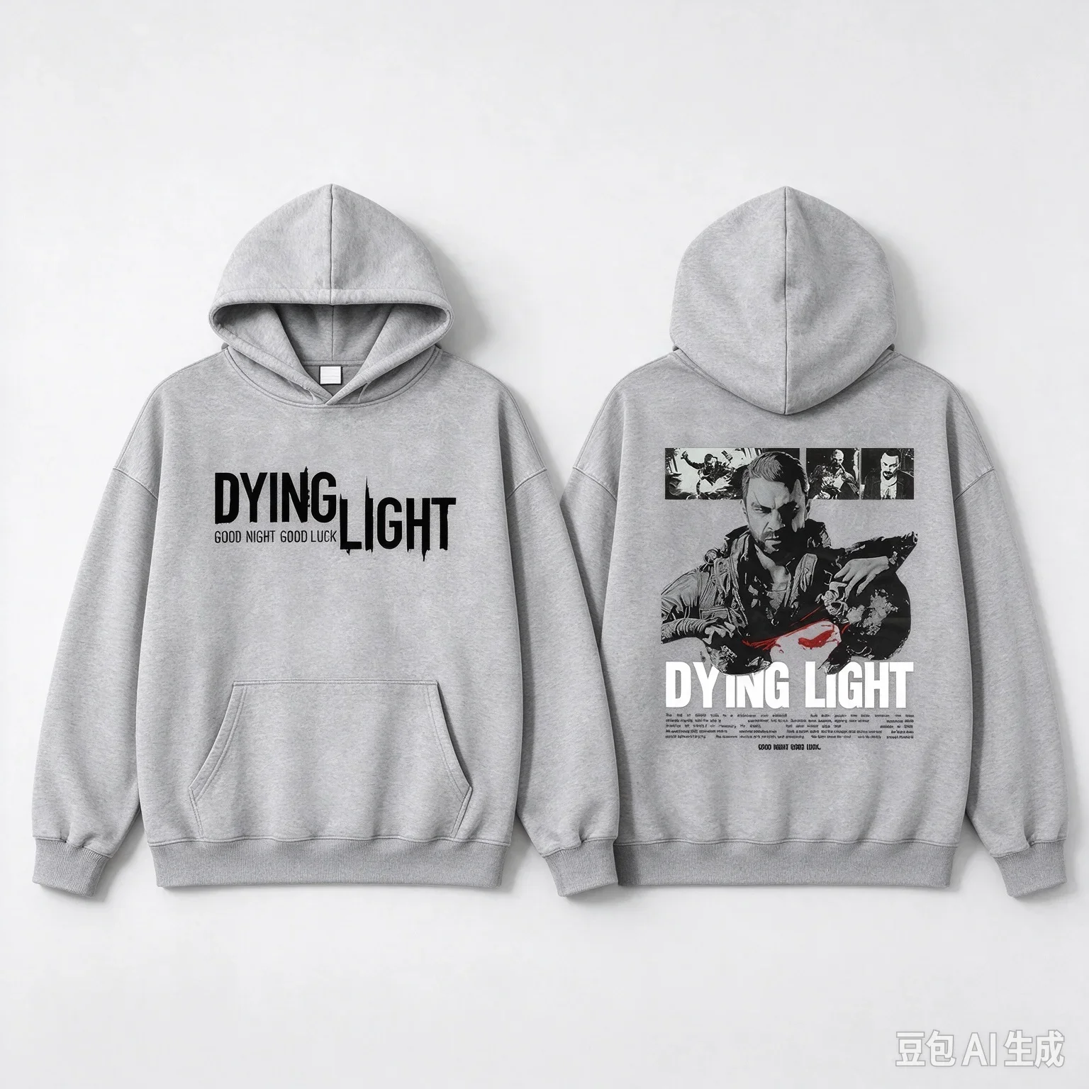 Unisex Vintage Horror Game Graphic Pullover Sweatshirt, Oversized Long Sleeve Casual Outerwear For Gamers Daily Outfit