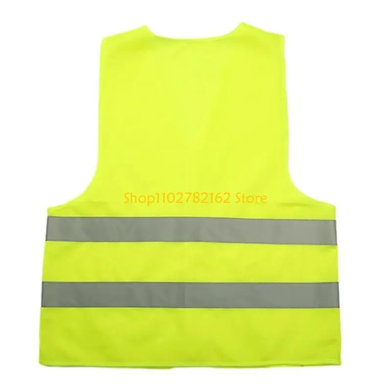 

547B Safety Vest Yellow Universal Mesh Vest for Women Men Surveyor Crossing Guard