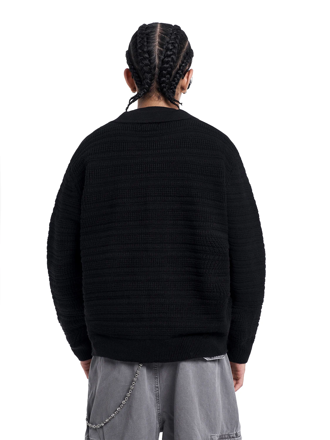 MT99 Autumn Aosphere Open Cardigan Sweater Couple Sle Outerwear Lazy High Level Knitted irt Loose Fit Long Sve Warmth