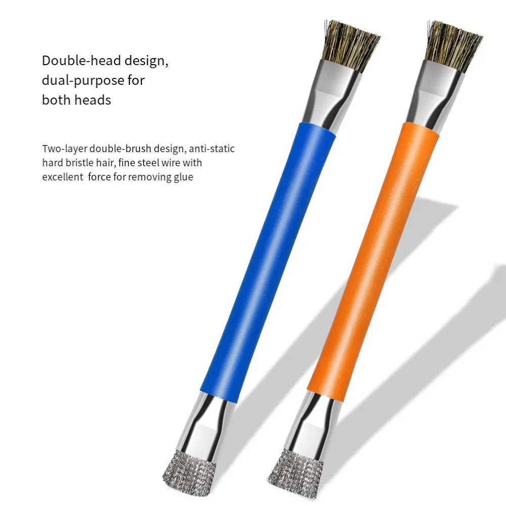 1Pc Safe Brush Anti-Static Motherboard PCB Cleaning Brush For Mobile Phone Repair Tools Kit Double Head Convenience