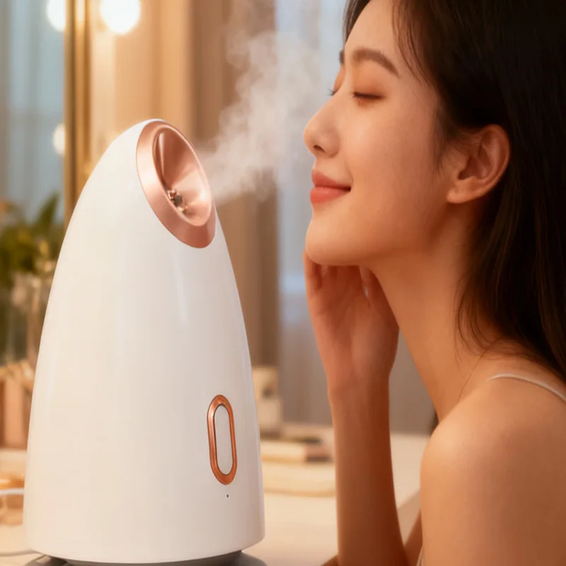 Il detergente profondo per la pelle dell'evaporatore facciale portatile per uso domestico adotta un impacco caldo di bellezza per la cura personale della nanotecnologia