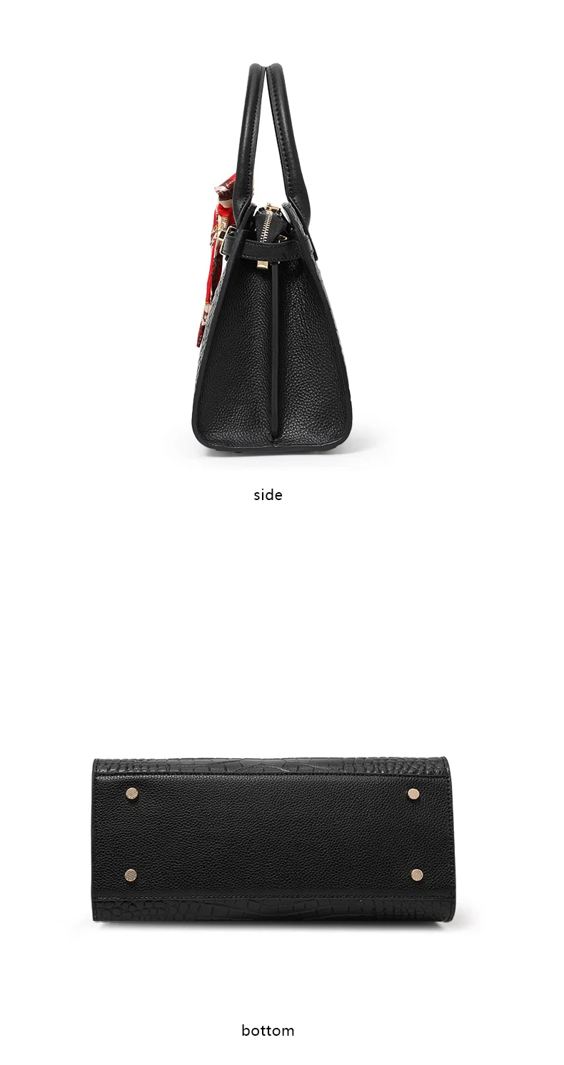 Stilvolle Krokodilmuster-Muttertasche mit Premium-Feeling, Handtasche für Damen, Vielseitige Schulter- und Umhängetasche – Detail 10