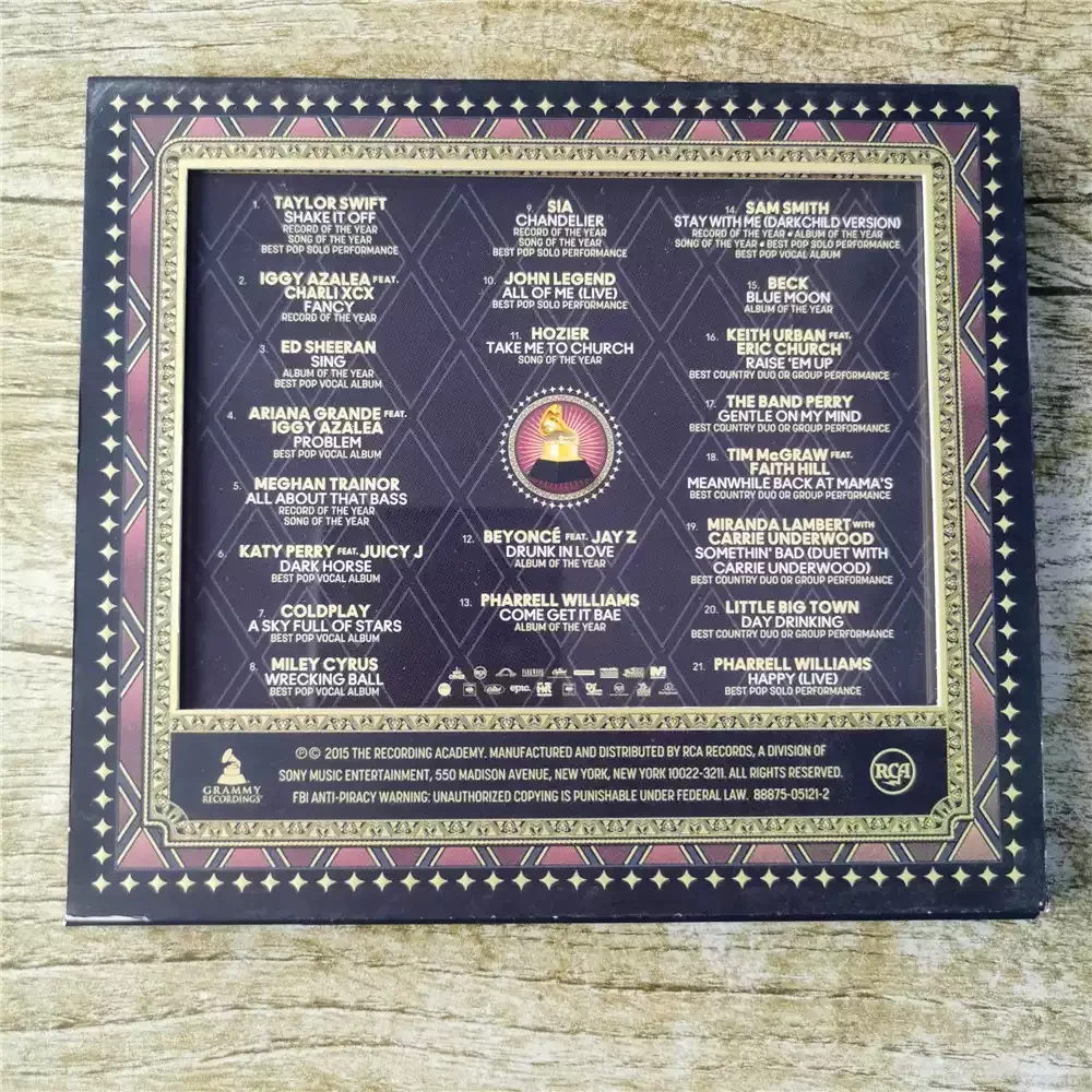 تاريخ إصدار جرامي اسم 2015: 20 يناير 2015