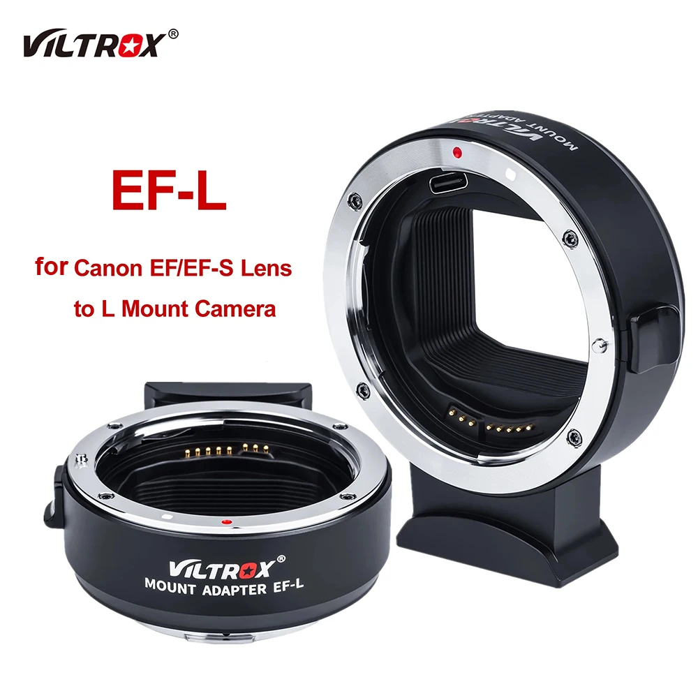 

Viltrox EF-L Auto Focus Lens Mount Adapter For Canon EF EF-S to for Leica SL2 Panasonic S1 S1R S1H S5 Sigma FP L Mount Camera