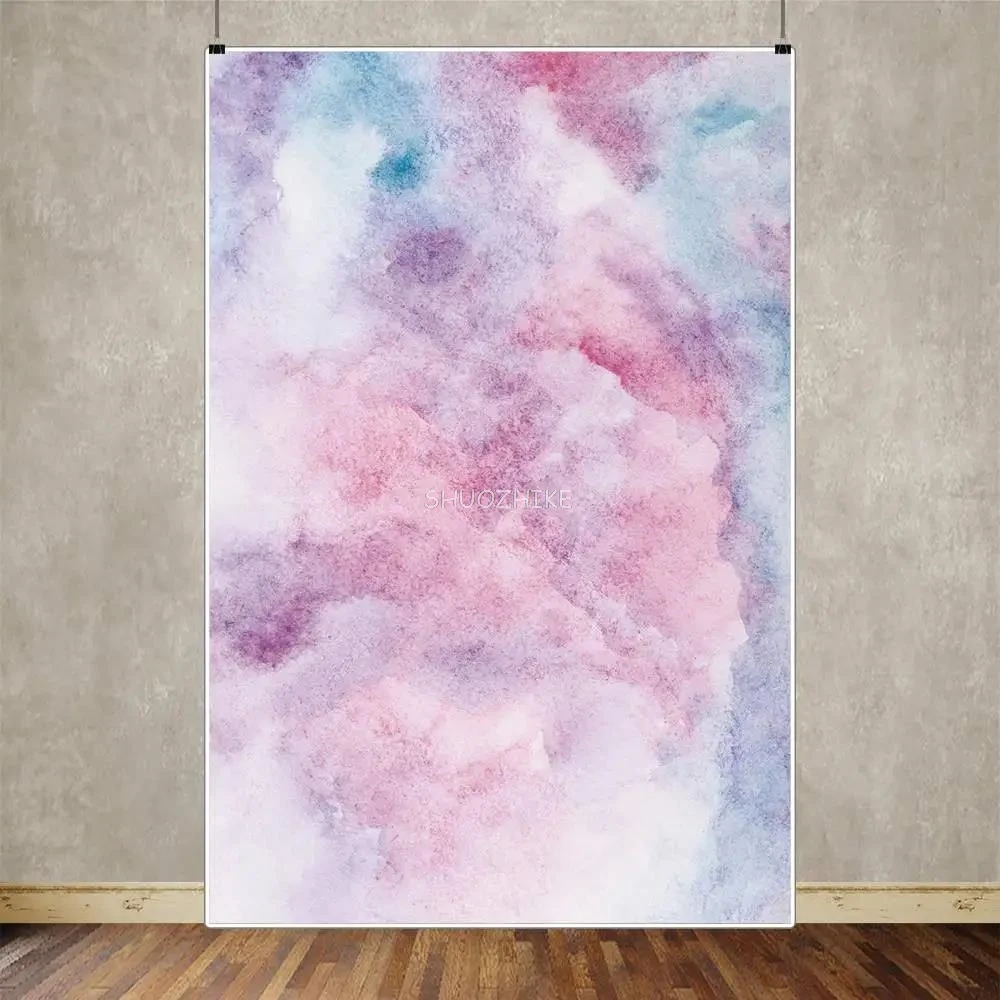 Sfondo per studio fotografico vintage Tie Dye Texture di carta astratta Sfondo da parete per foto Puntelli per riprese di maternità per neonati