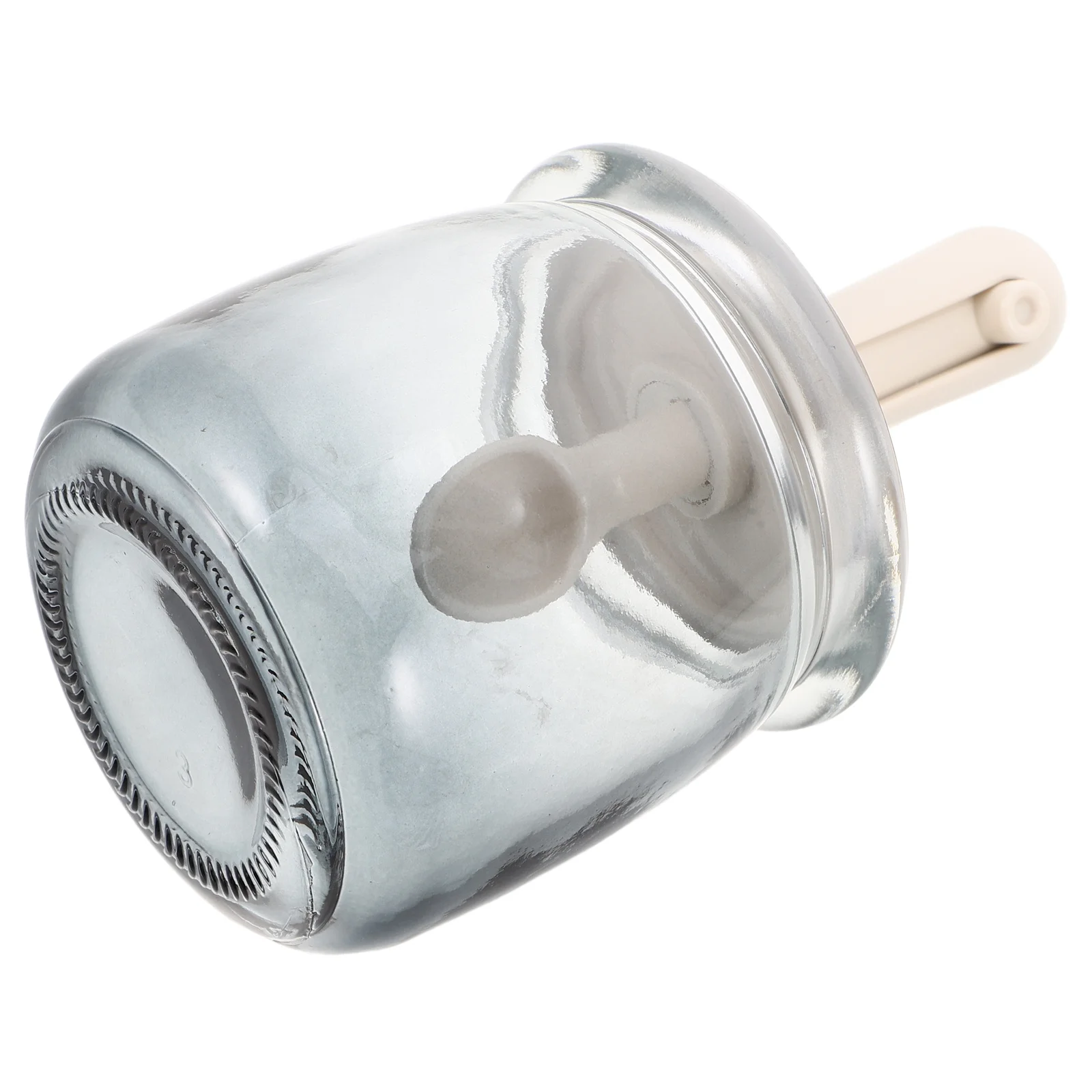 

Multifunctional Condiment Box Retractable Spoon Airtight Seal Seasoning Container Stylish Kitchen Organizer Clear Glass Spice