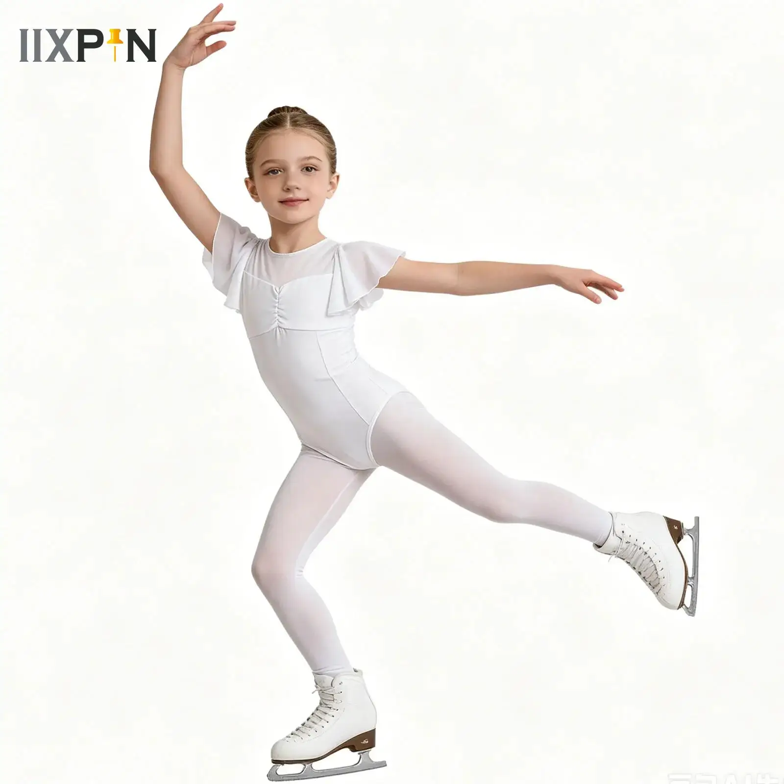 

Girls Basic Ballet Leotard Cotton Dance Bodysuit Short Sleeve Gymnastic Leotards for Teens Ballerina Outfits Kids Dance Wear