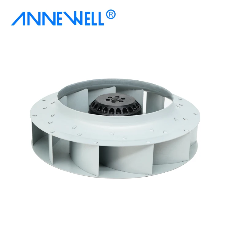 ANNEWELL Iron Impeller vortex Centrifugal Fan 280FLW2/3 220V Backward Tilting Oil Smoke Purifier Industrial Air Purification Fan
