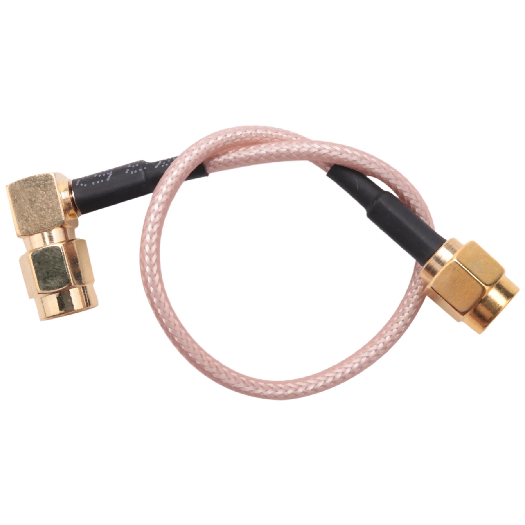 Ângulo direito Jumper Pigtail cabo, SMA plugue macho, RG316, 6"