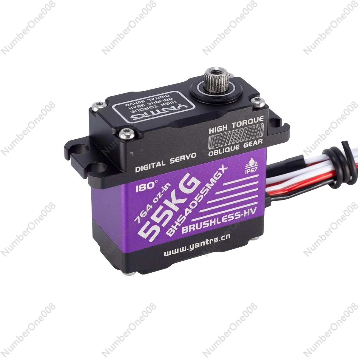 

35 45 55KG oblique tooth high pressure brushless high speed waterproof steering gear trx climbing car easy control HV