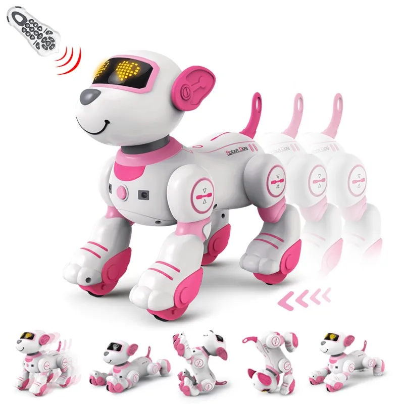 Giocattolo per bambini Robot cane telecomando Pet Dog Toy Intelligent Touch telecomando Stunt Walking Dancing Electric Pet Dog