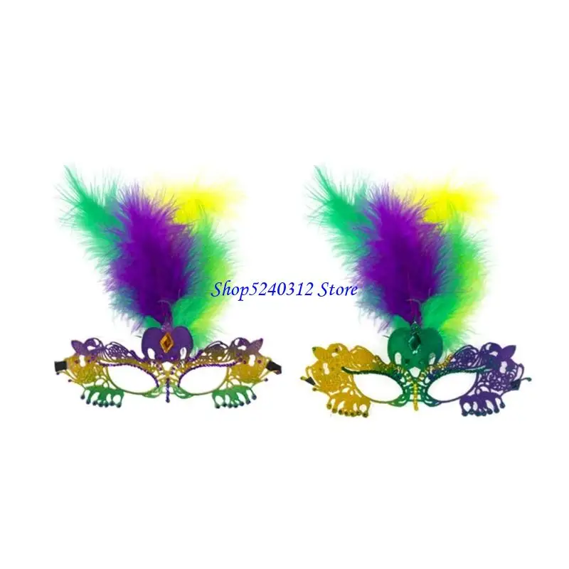 

634C Lace Masquerades Mask Venetians Mask Rhinestones Half Face Mask Eye mask