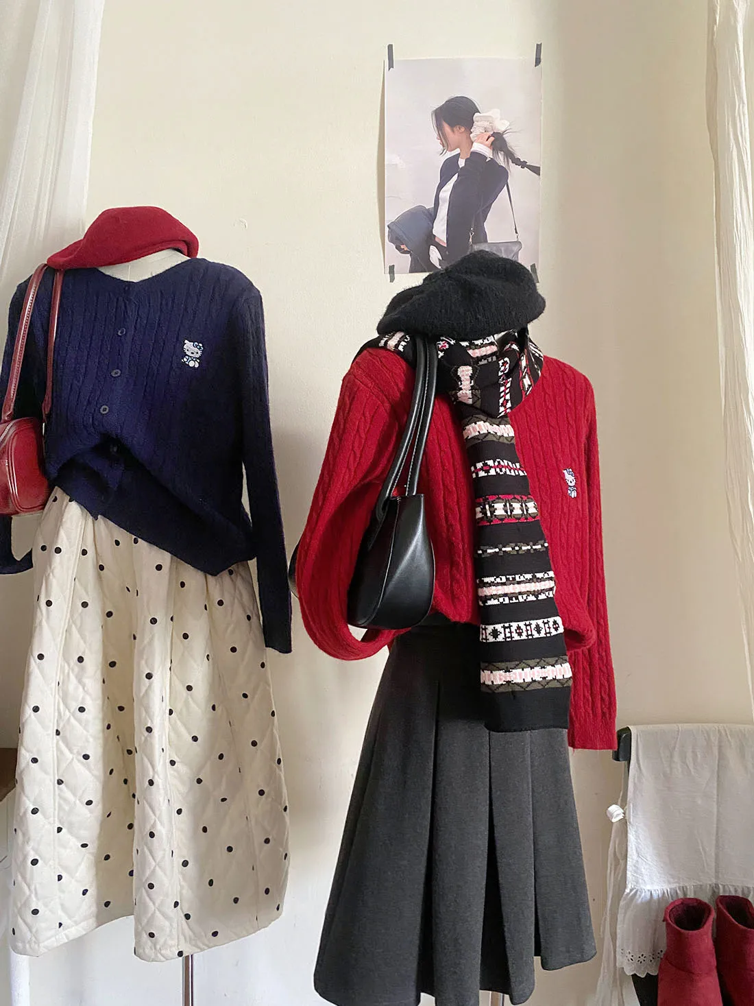 Schattig borduurwerk gebreid twist open vest dames winter vroege lente bovenkleding ronde ne zachte gezellige trui Jaet