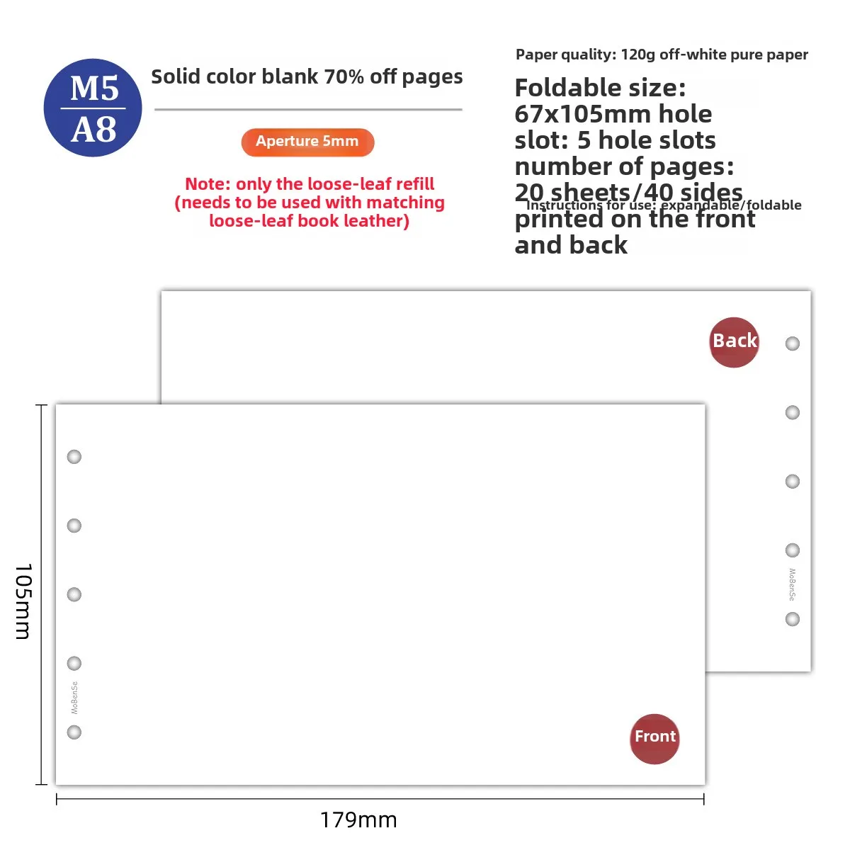 Variant: blank 3Fold-20sheet