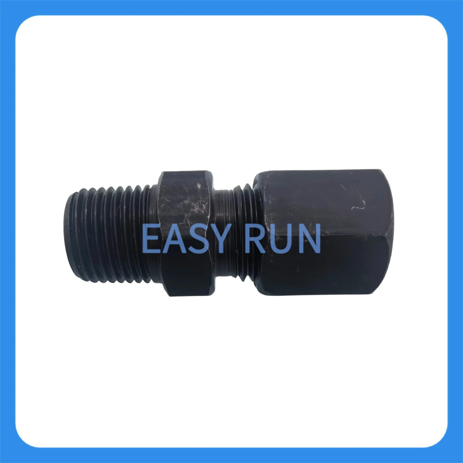 6mm OD Tube Male Connector, Carbon Steel Straight Fitting, Compatible with M/NPT/G/R, Oil/Grease Systems Thread R1/8