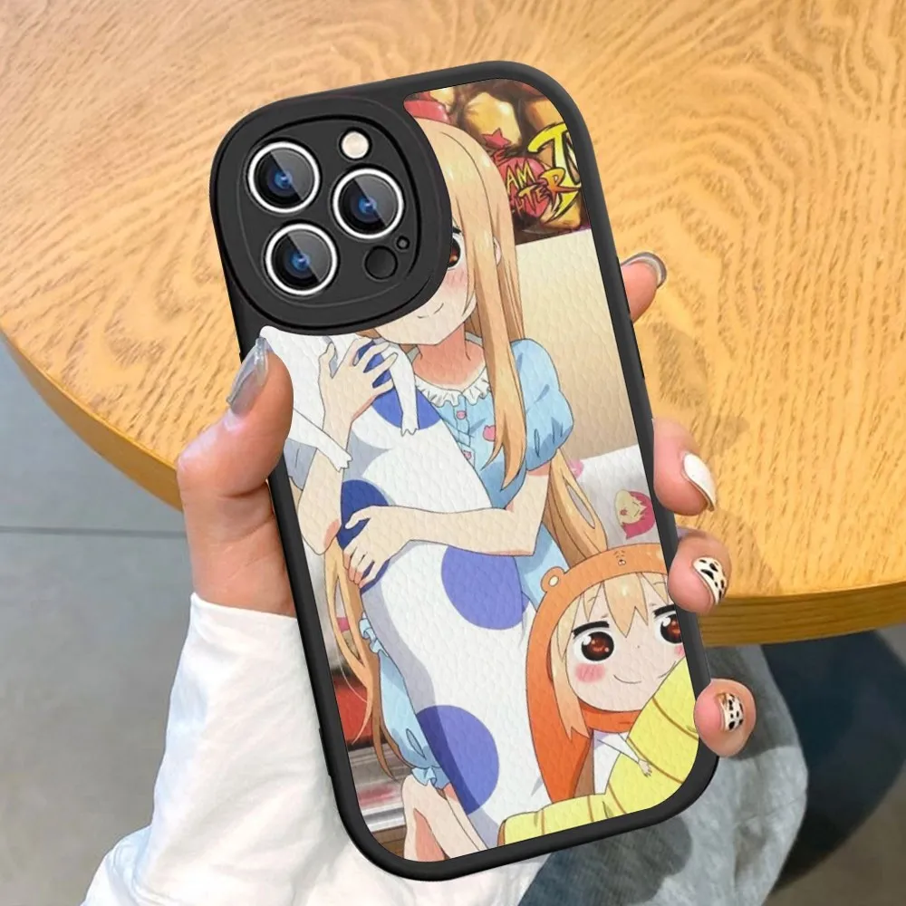 Etui na telefon Himouto Umaru-chan twarda skóra dla iPhone 14 13 12 Mini 11 14 Pro Max Xs X Xr 7 8 Plus 6s