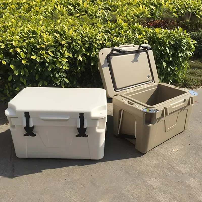 Rotary molding plastic thermal insulation refrigerator, long-term refrigerated refrigerator for outdoor camping